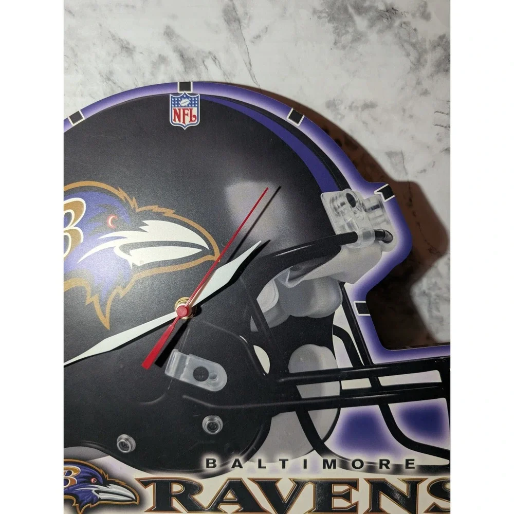 NFL Baltimore Ravens Helmet Wincraft Sports Clock 12.5